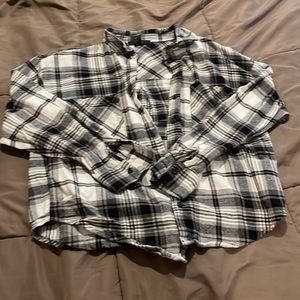Black and White Plaid Forever 21 Flannel